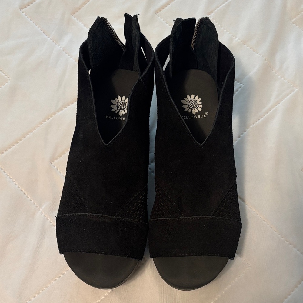 Yellow Box Black Heeled Boots